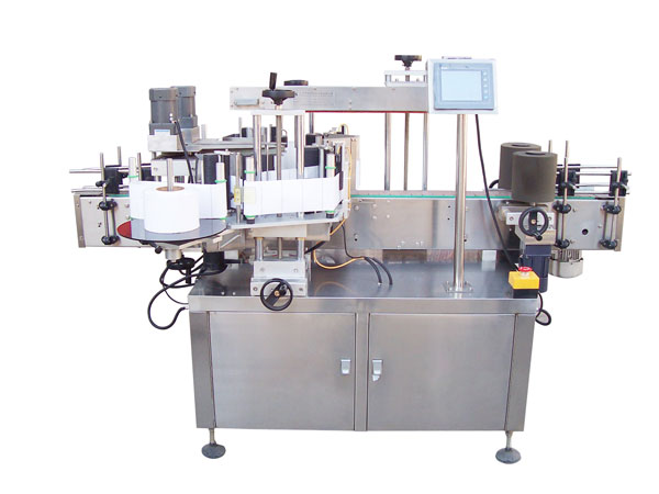 双面国产水蜜桃精品欧美高清-无人化双侧贴标机设备生产流水线实拍图